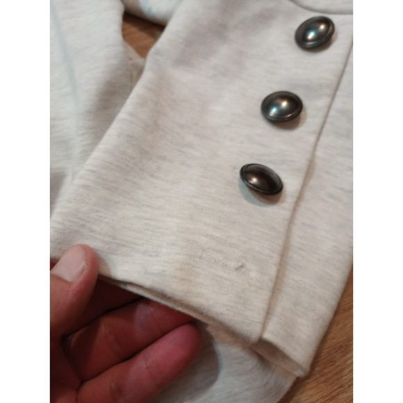 Torrid Blazer Jacket Womens Sz 4 Plus Open Front Gray Cut Away Unlined Button * - Picture 11 of 11